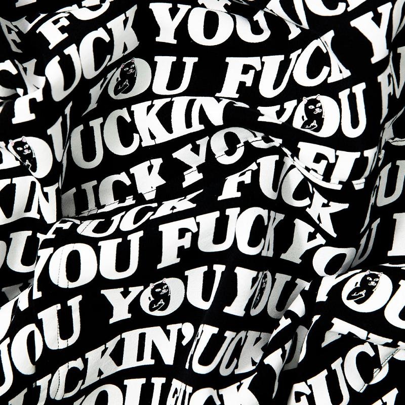 Black Ripndip Fuck You Hoodie | USAEX2427