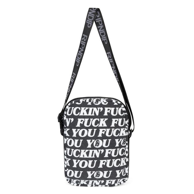 Black Ripndip Fuckin Fuck Crossbody Bags | USAIS2007