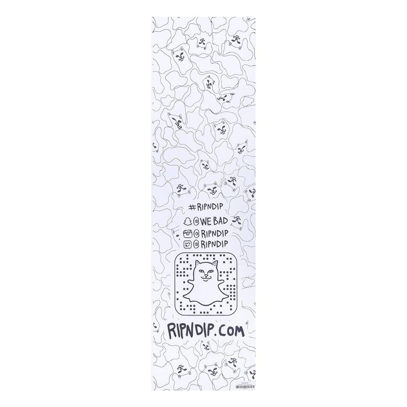 Black Ripndip Fuckin Fuck Grip Tape Skateboard | USARW2289