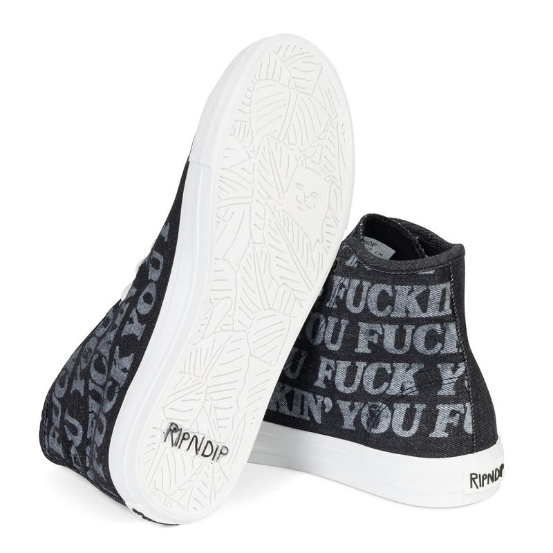 Black Ripndip Fuckin Fuck High Top High Tops | USABC2969