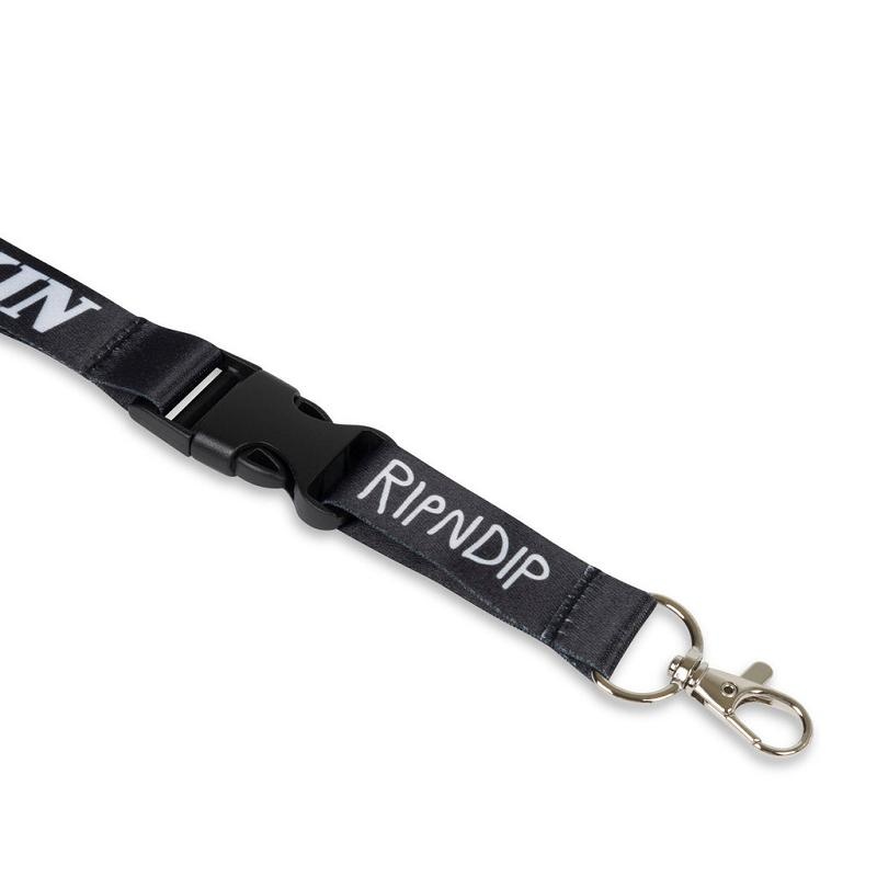 Black Ripndip Fuckin Fuck Lanyard Accessories | USAIS2241