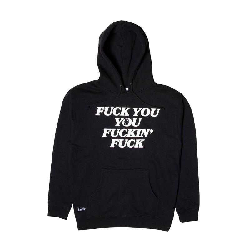 Black Ripndip Fucking Fuck Hoodie | USAGL2389