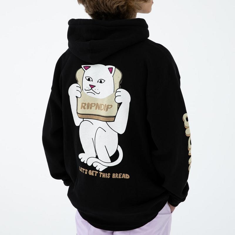 Black Ripndip Gluten Free Hoodie | USAWY2428