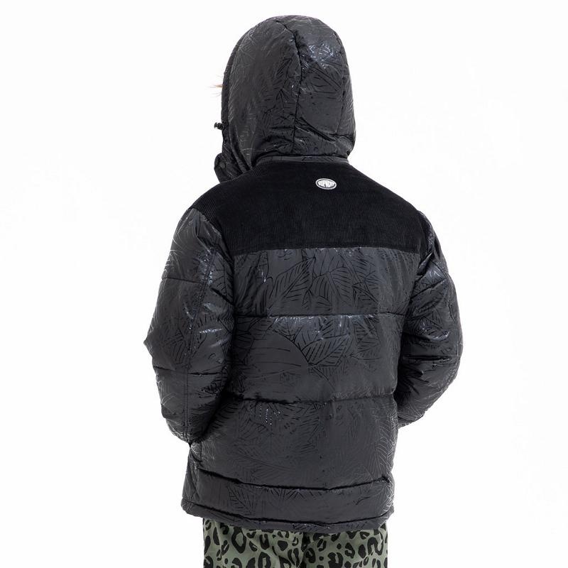 Black Ripndip Griffith Hooded Puffer Jackets | USAMA2508