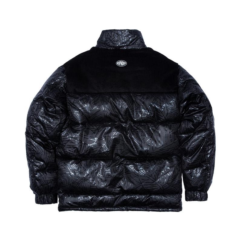 Black Ripndip Griffith Hooded Puffer Jackets | USAMA2508