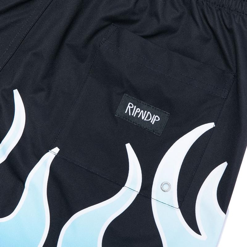 Black Ripndip Hades Swim Shorts | USATV2820