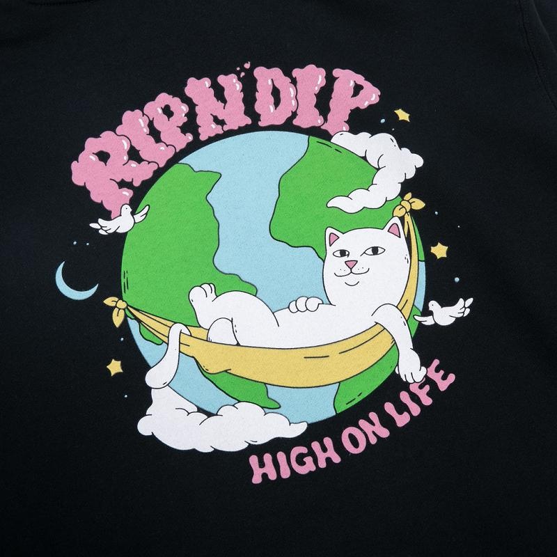 Black Ripndip High On Life Hoodie | USABC2458