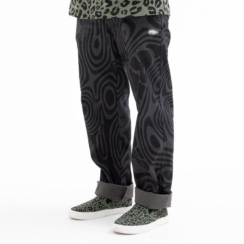 Black Ripndip Hypnotic Cotton Twill Pants | USAPQ2602