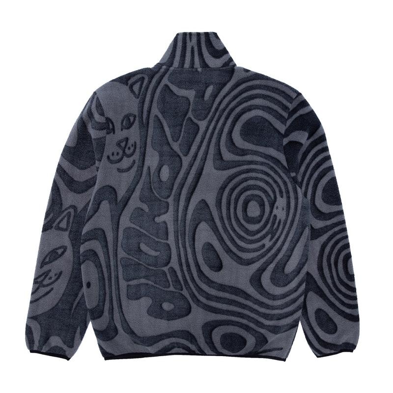 Black Ripndip Hypnotic Polar Fleece Jackets | USATV2503