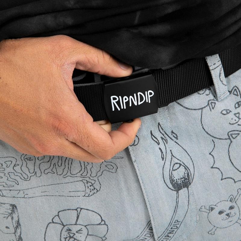 Black Ripndip Logo Web Belt | USASO2011