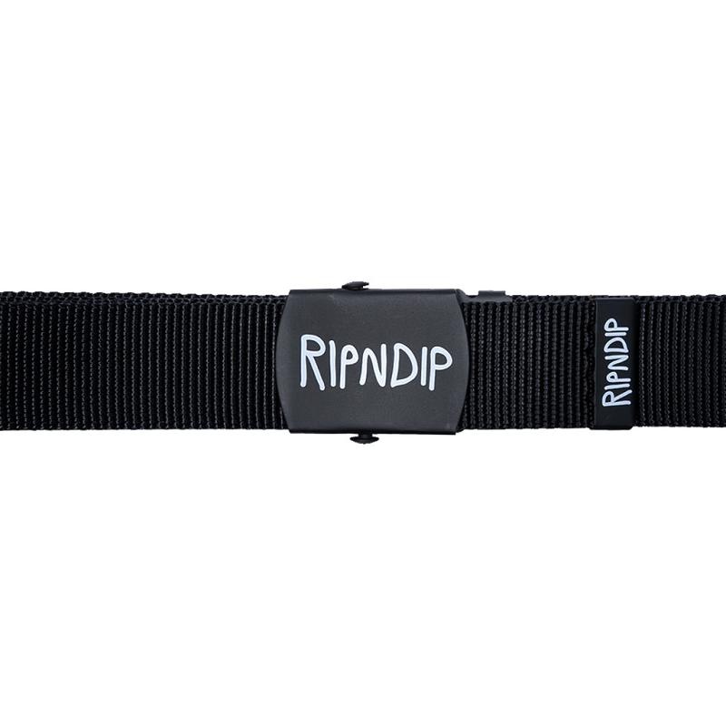 Black Ripndip Logo Web Belt | USASO2011