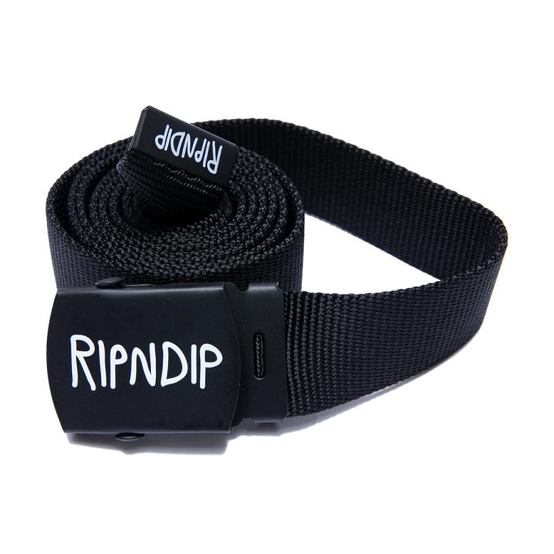 Black Ripndip Logo Web Belt | USASO2011