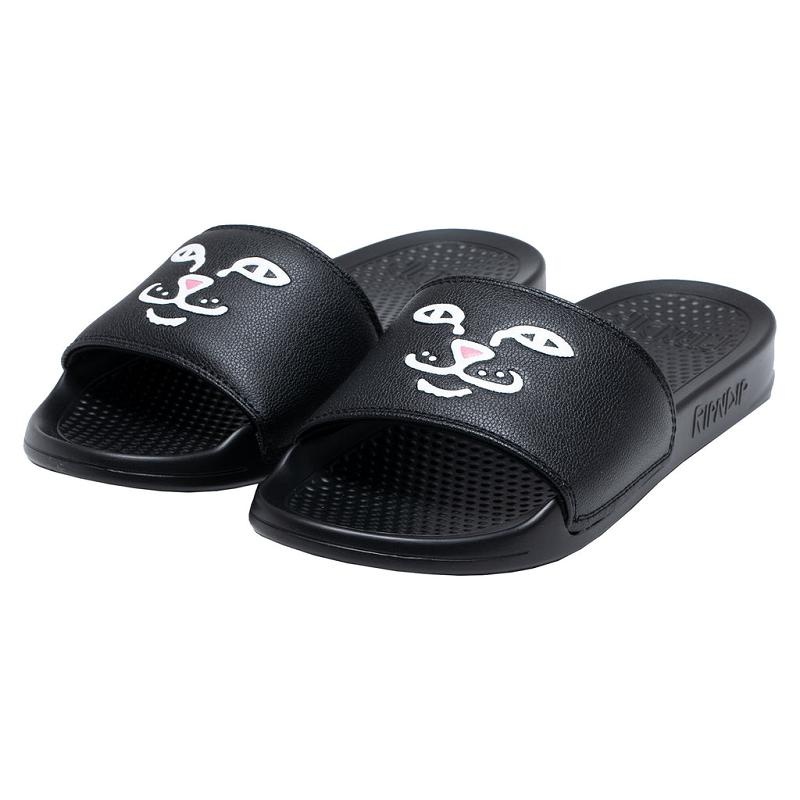 Black Ripndip Lord Jermal Face Slides | USAUT2987