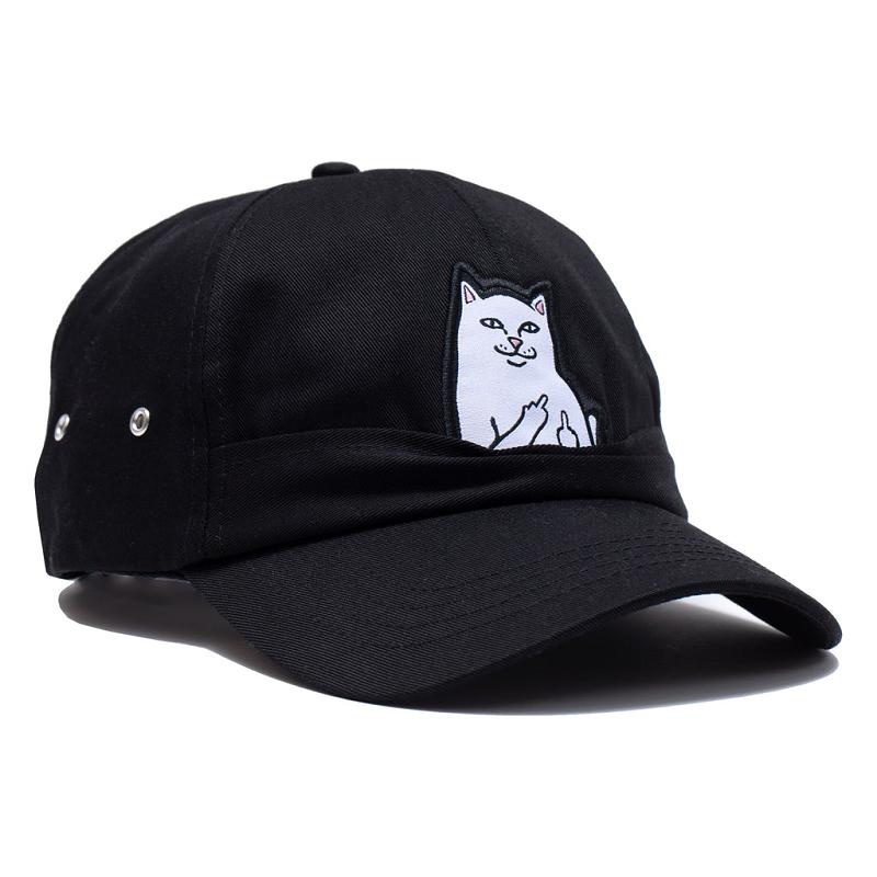 Black Ripndip Lord Nermal 6 Panel Pocket Hats | USACE2945