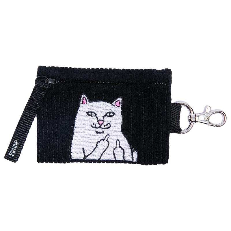 Black Ripndip Lord Nermal Card Holder Accessories | USAGL2196