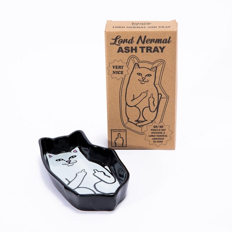 Black Ripndip Lord Nermal Ceramic Ash Tray Accessories | USAKI2173