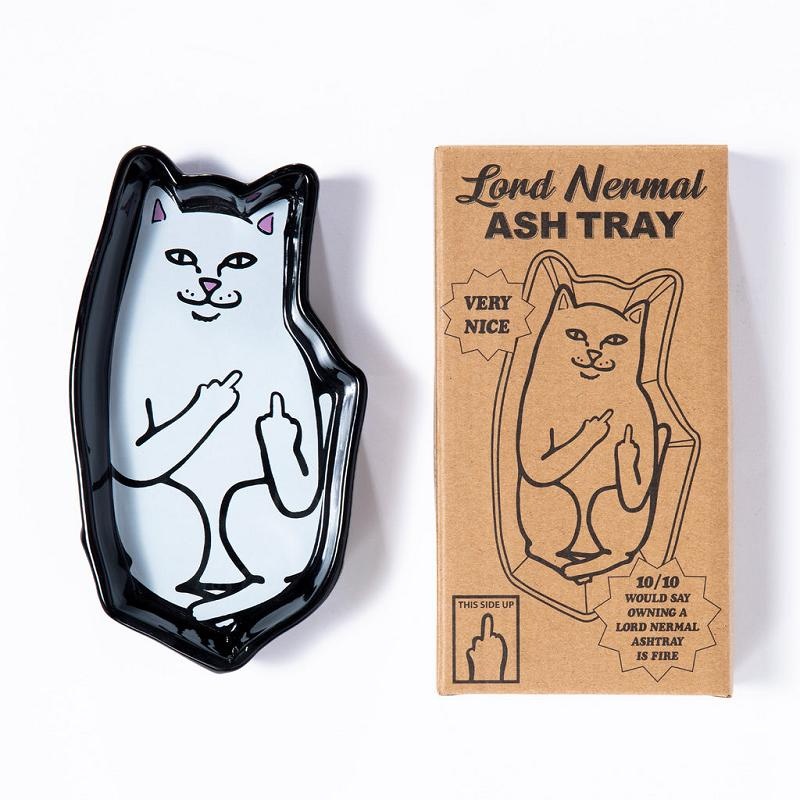 Black Ripndip Lord Nermal Ceramic Ash Tray Accessories | USAKI2173