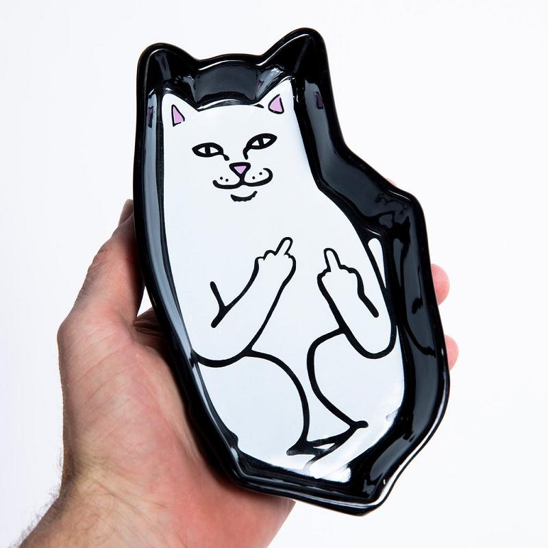 Black Ripndip Lord Nermal Ceramic Ash Tray Accessories | USAKI2173