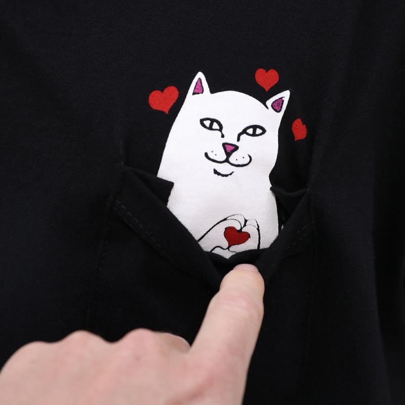 Black Ripndip Lord Nermal Loves Pocket Shirts | USAGL2766