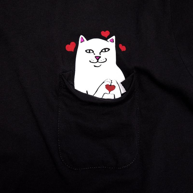 Black Ripndip Lord Nermal Loves Pocket Shirts | USAGL2766