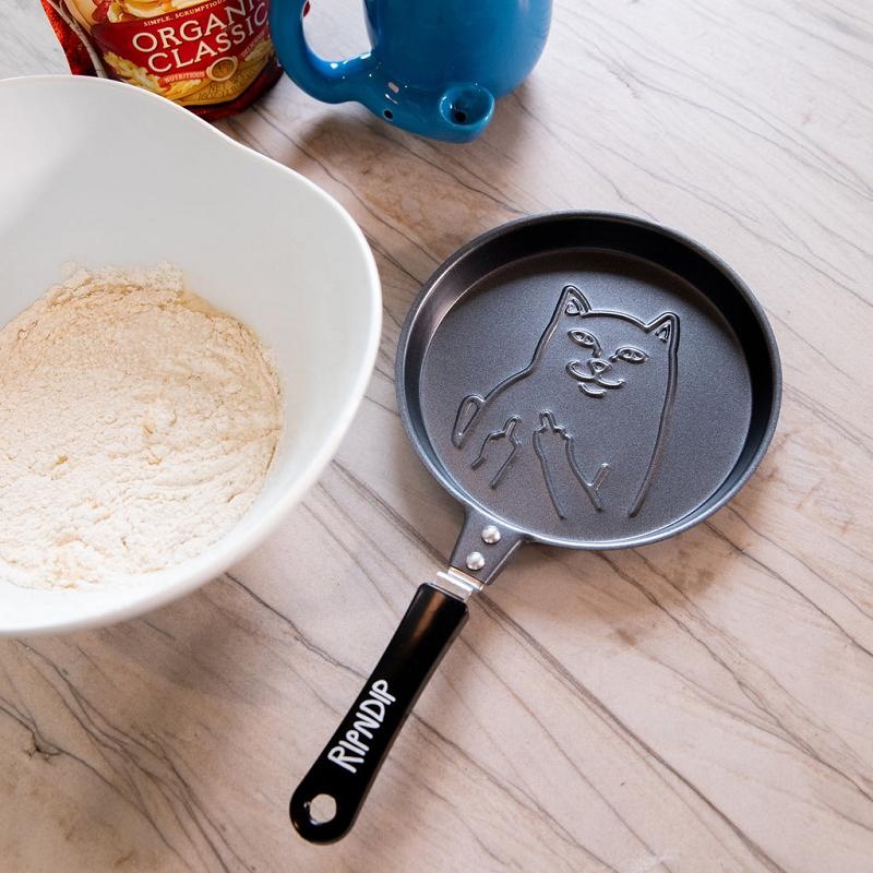 Black Ripndip Lord Nermal Pancake Pan Accessories | USAJJ2172