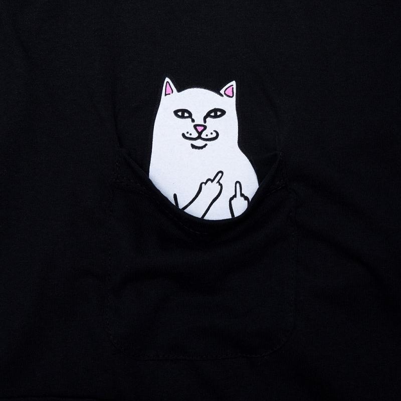 Black Ripndip Lord Nermal Pocket L/S Long Sleeve | USABC2588