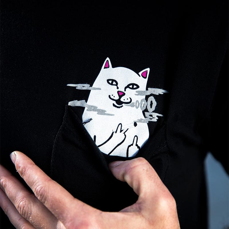 Black Ripndip Lord Nermal Smokey Pocket Shirts | USAJJ2666