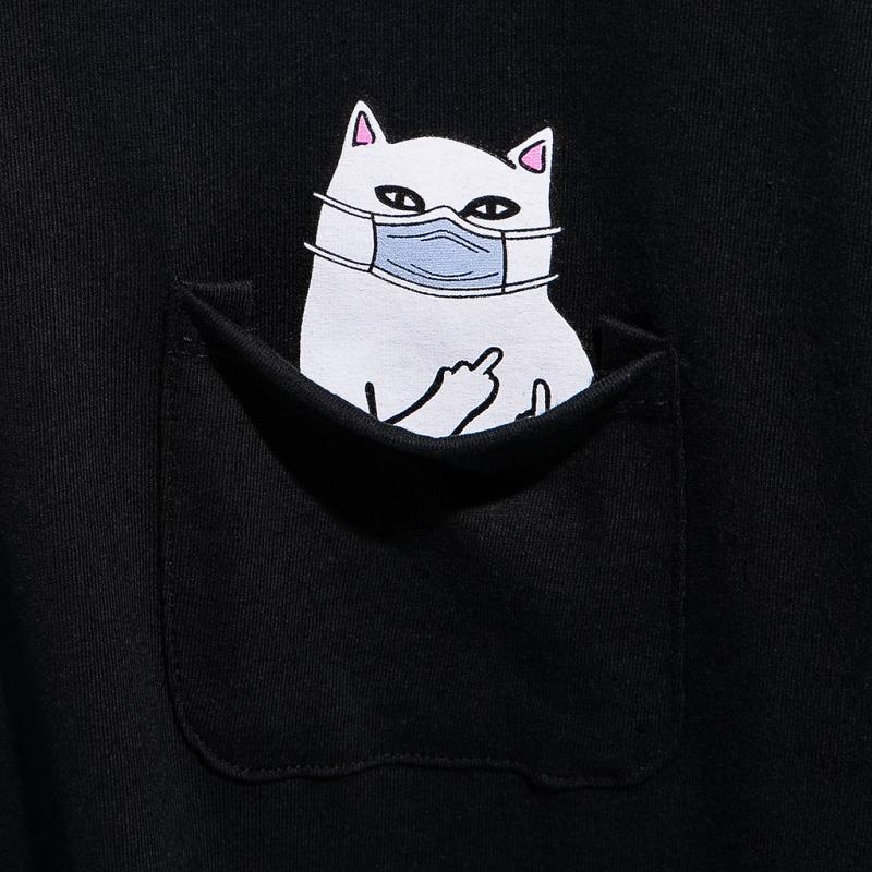 Black Ripndip Lord Nermaphobe Pocket Shirts | USATV2723