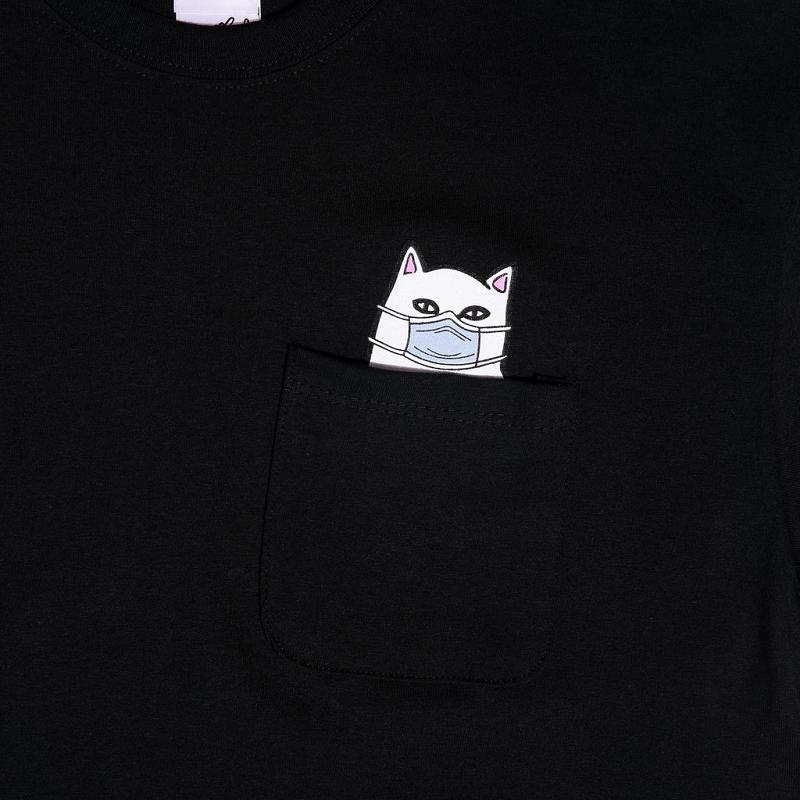 Black Ripndip Lord Nermaphobe Pocket Shirts | USATV2723