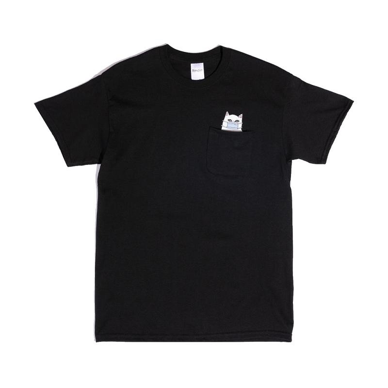 Black Ripndip Lord Nermaphobe Pocket Shirts | USATV2723