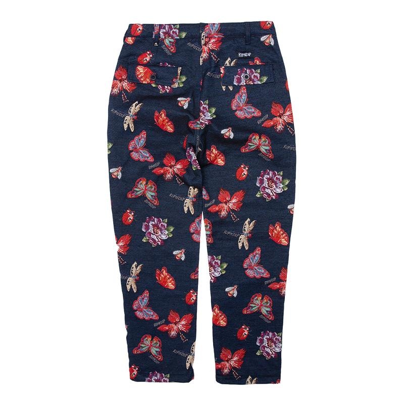 Black Ripndip Monarch Butterfly Pants | USAJJ2595