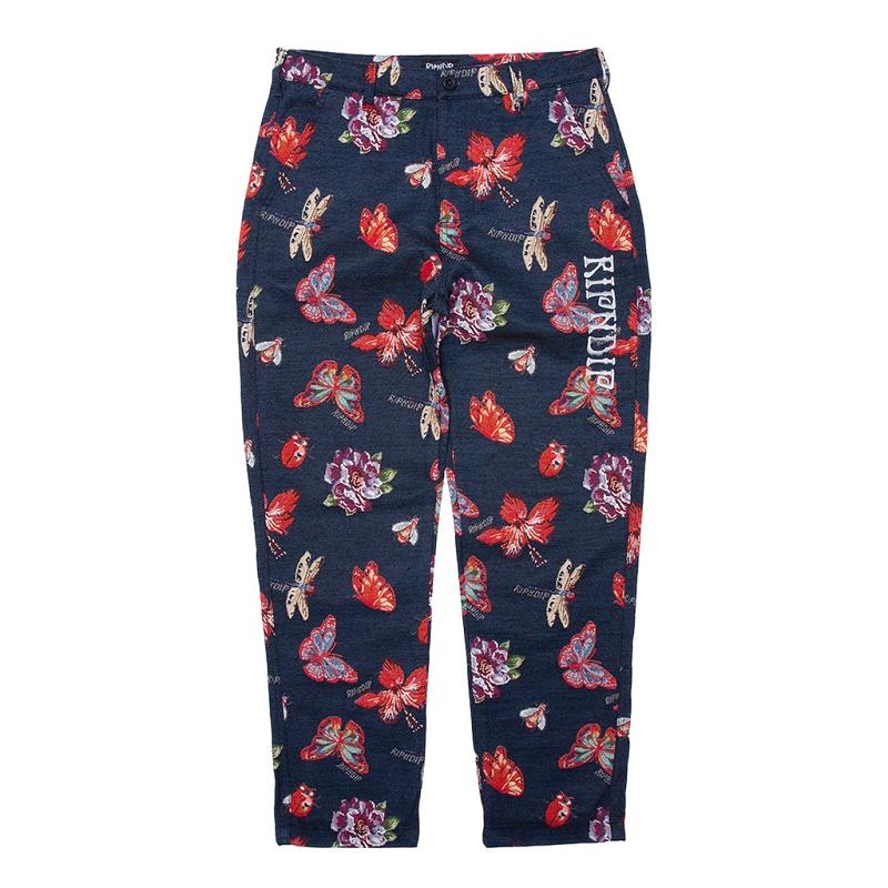 Black Ripndip Monarch Butterfly Pants | USAJJ2595