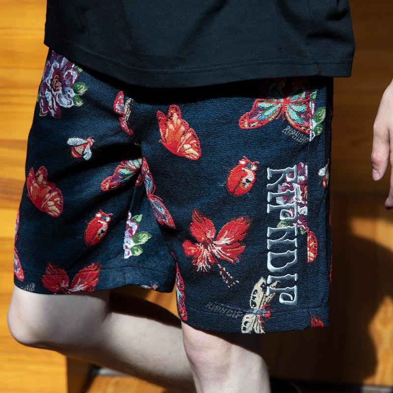 Black Ripndip Monarch Butterfly Shorts | USAKI2807