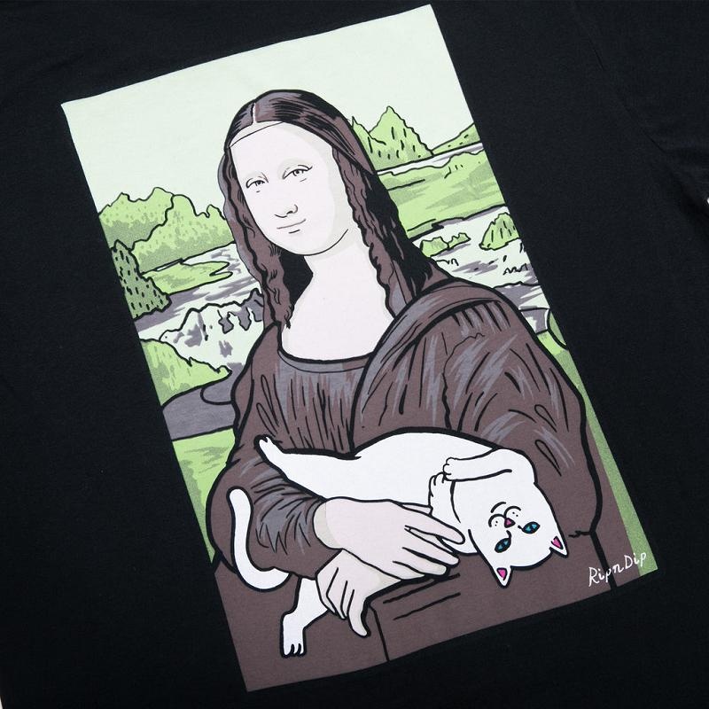 Black Ripndip Nermal Lisa Pocket 2.0 Shirts | USAEX2725