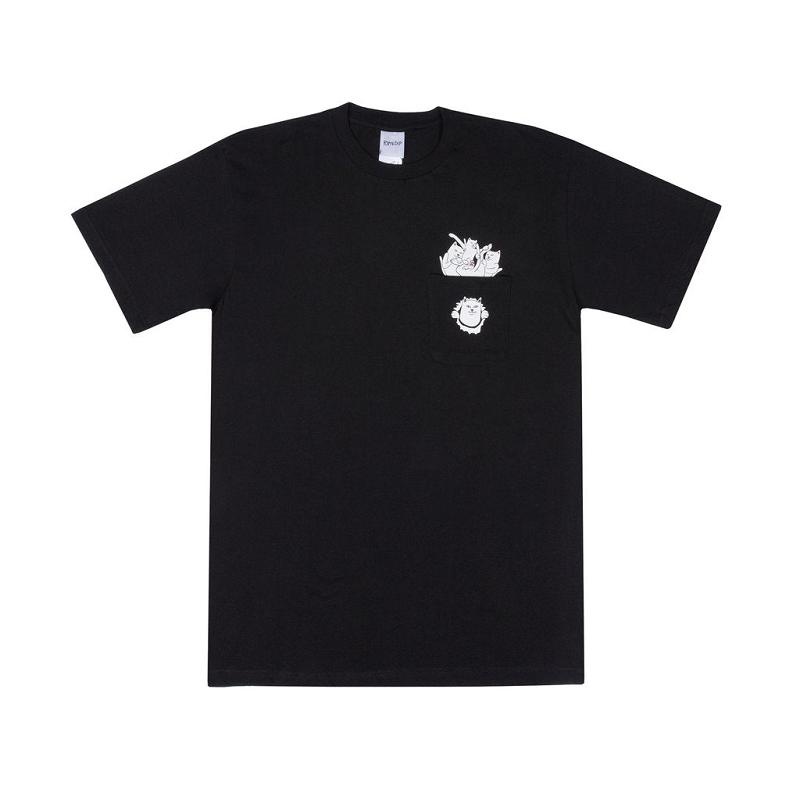 Black Ripndip Nermamaniac Shirts | USAHK2694