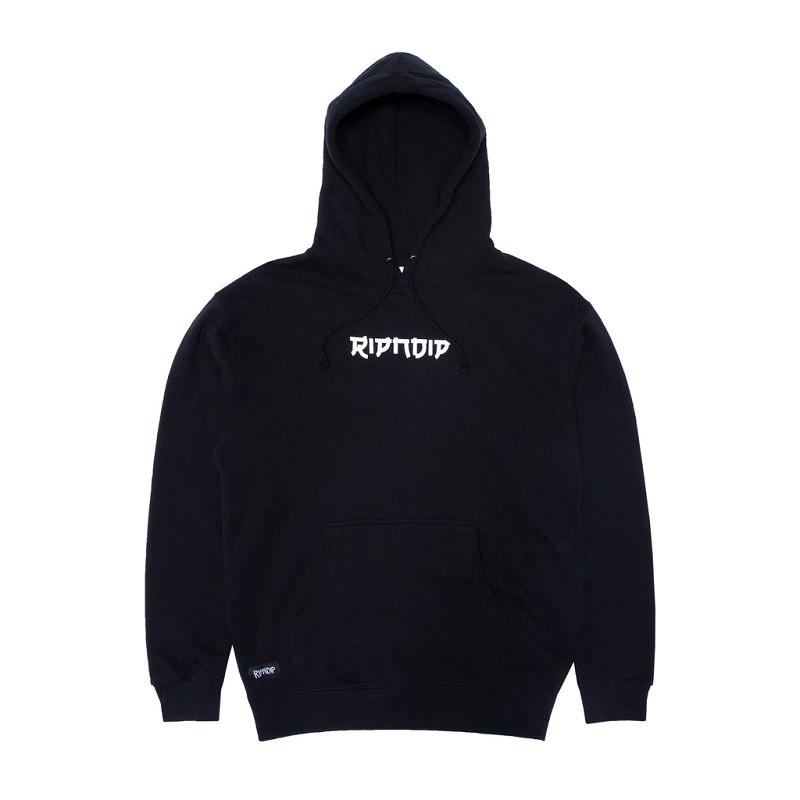 Black Ripndip Nermurari Warrior Hoodie | USAYU2398