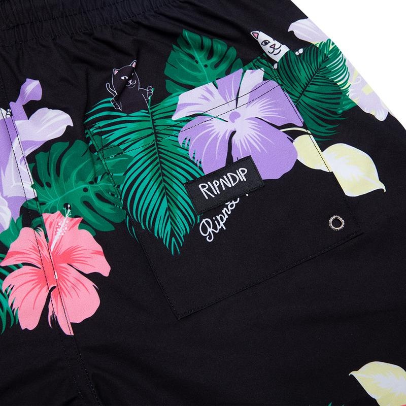 Black Ripndip Pablo Swim Shorts | USAEX2796