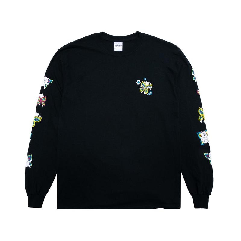 Black Ripndip Promised Land Long Sleeve | USABC2562