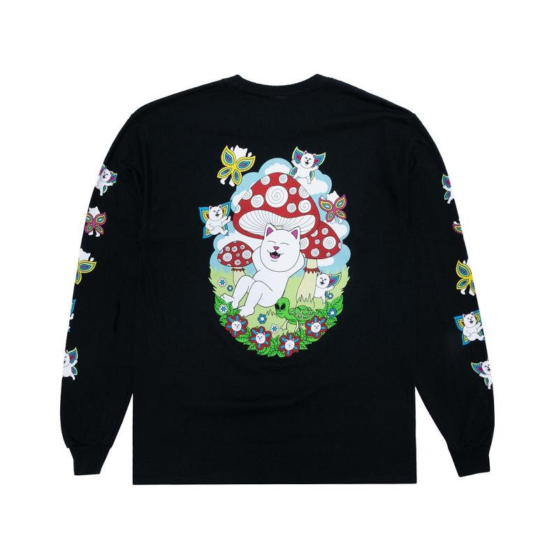 Black Ripndip Promised Land Long Sleeve | USABC2562