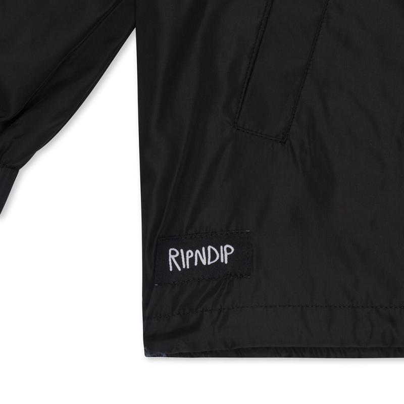 Black Ripndip Psychedelic Garden Coach Jackets | USABC2536