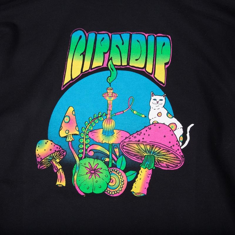 Black Ripndip Psychedelic Hoodie | USAKI2412