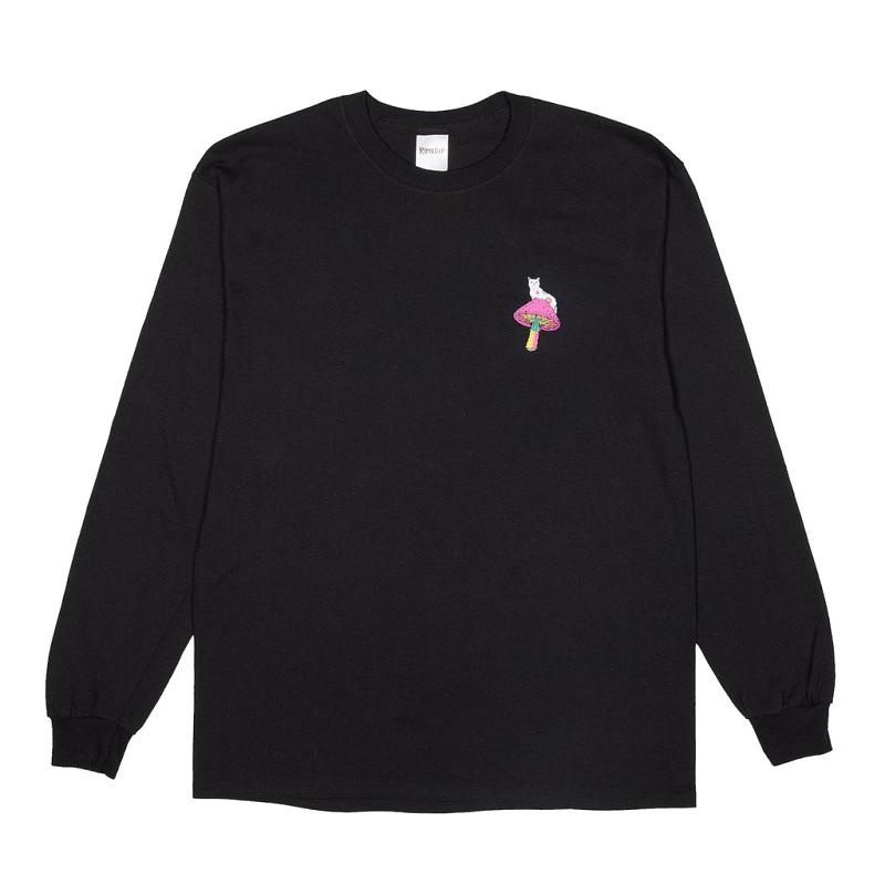 Black Ripndip Psychedelic Long Sleeve | USAXF2565