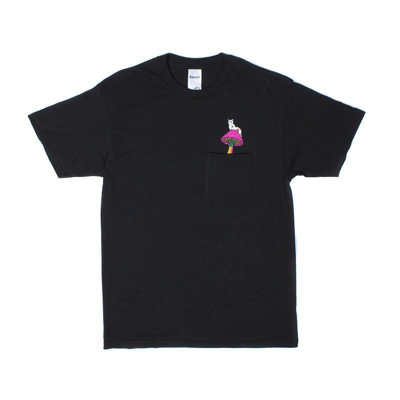 Black Ripndip Psychedelic Nermal Pocket Shirts | USAPQ2673