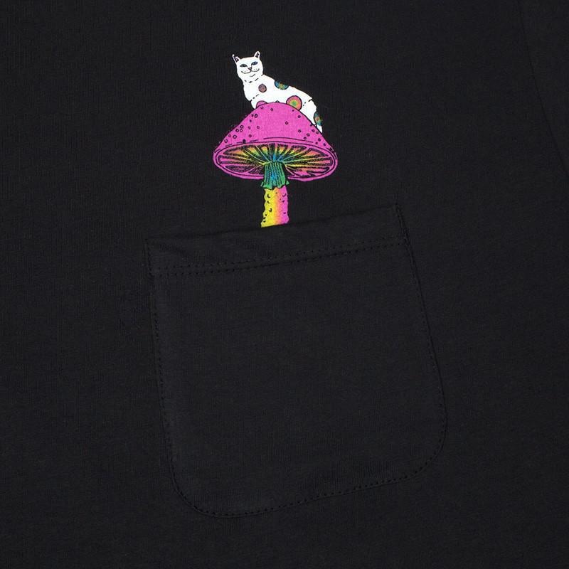 Black Ripndip Psychedelic Nermal Pocket Shirts | USAPQ2673