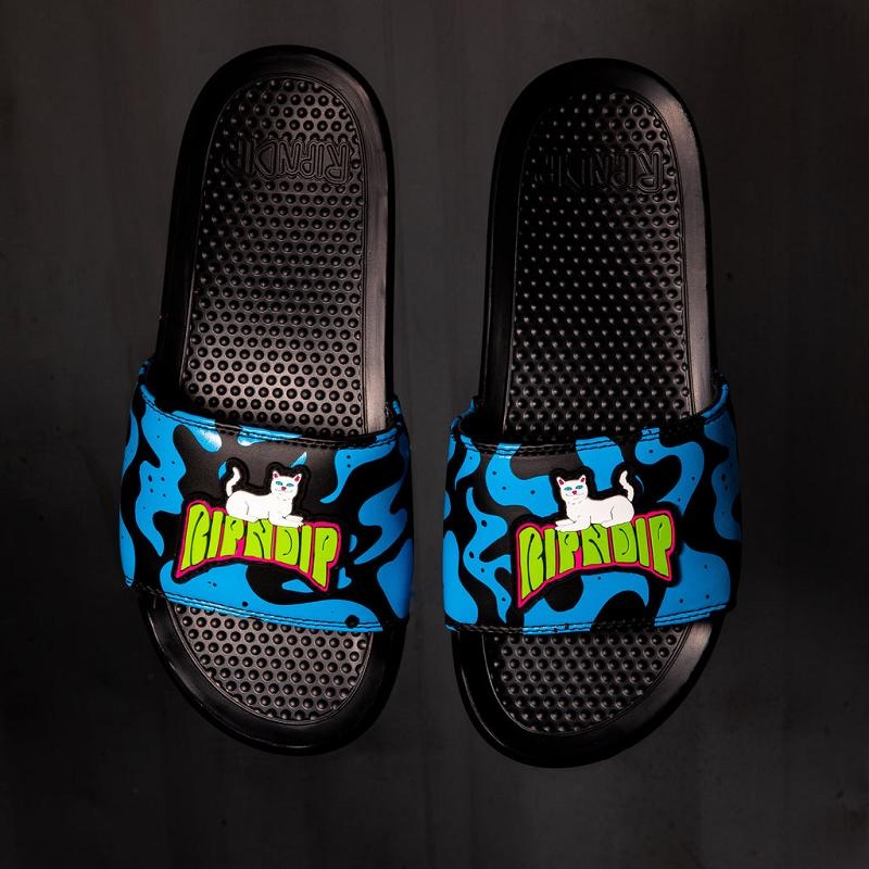 Black Ripndip Psychedelic Slides | USAOR2985