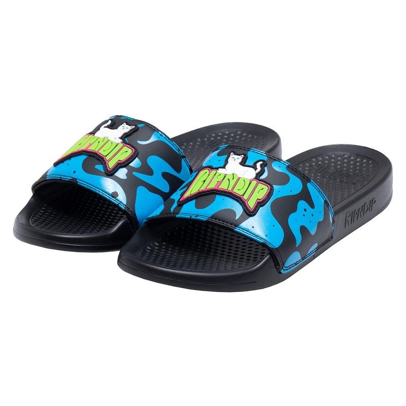 Black Ripndip Psychedelic Slides | USAOR2985