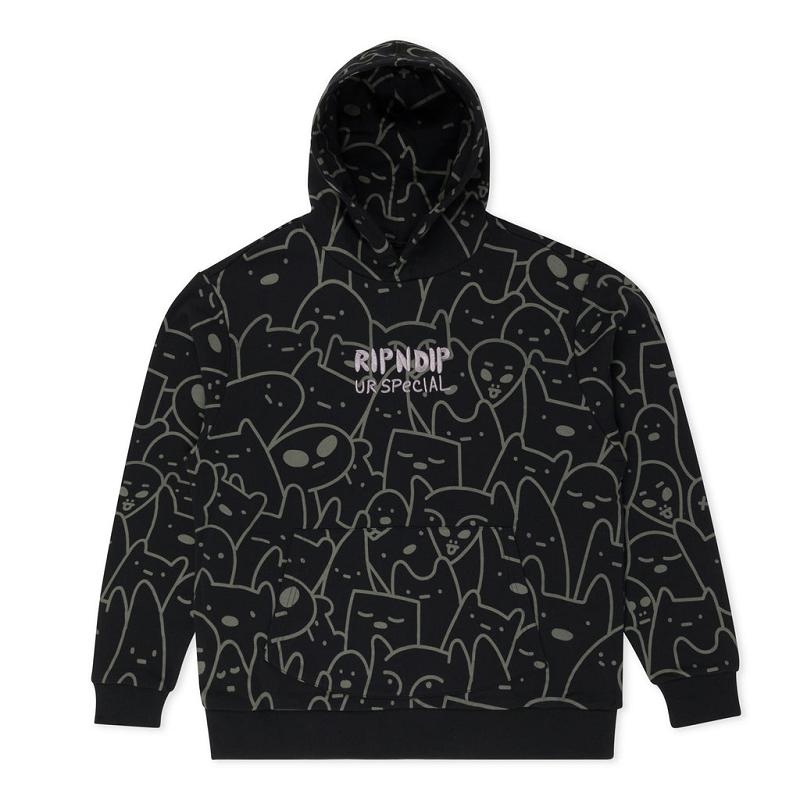 Black Ripndip Ripndip X Ur Special Hoodie | USAOR2473