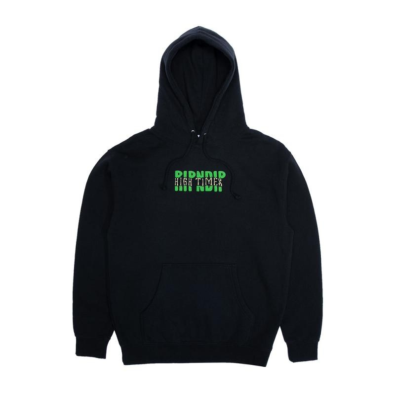 Black Ripndip Ripndip x High Times Hoodie | USAVD2433