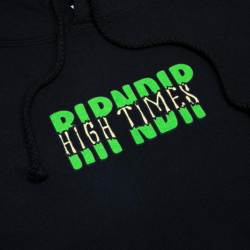 Black Ripndip Ripndip x High Times Hoodie | USAVD2433