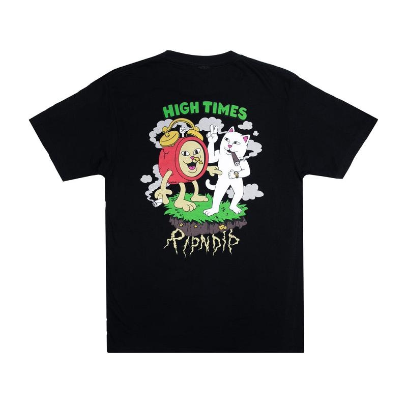 Black Ripndip Ripndip x High Times Shirts | USAGL2668